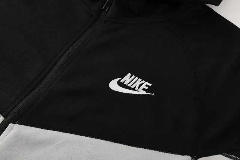 Nike Tech Fleece  Hoodie GREY AND BLACK FULL SET