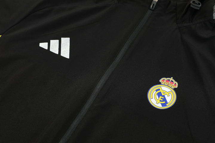 RM Black Hoodie Windbreaker Jacket Suit