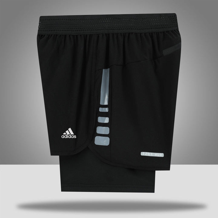 Nike Black & Grey Shorts 2 IN 1