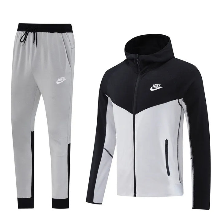 Nike Tech Fleece  Hoodie GREY AND BLACK FULL SET
