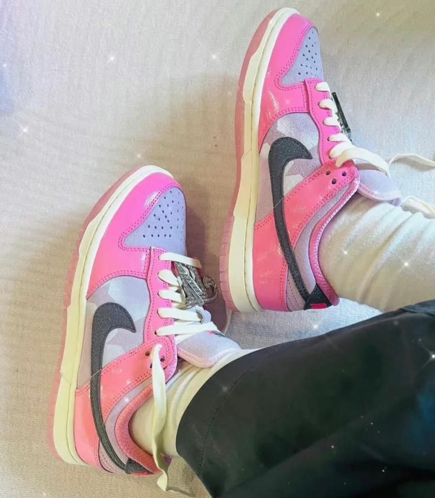 Nike Dunk Low White Grey Navy Aqua Mini Swoosh