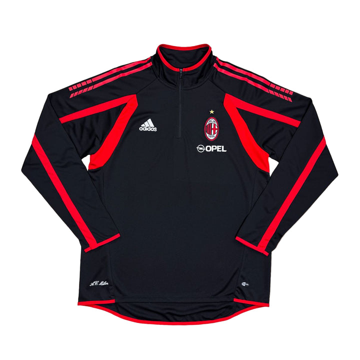 AC Milan Black Retro Training Suit Top