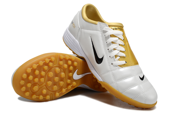 Nike Total 90 III TF White and Black Society Football Boots