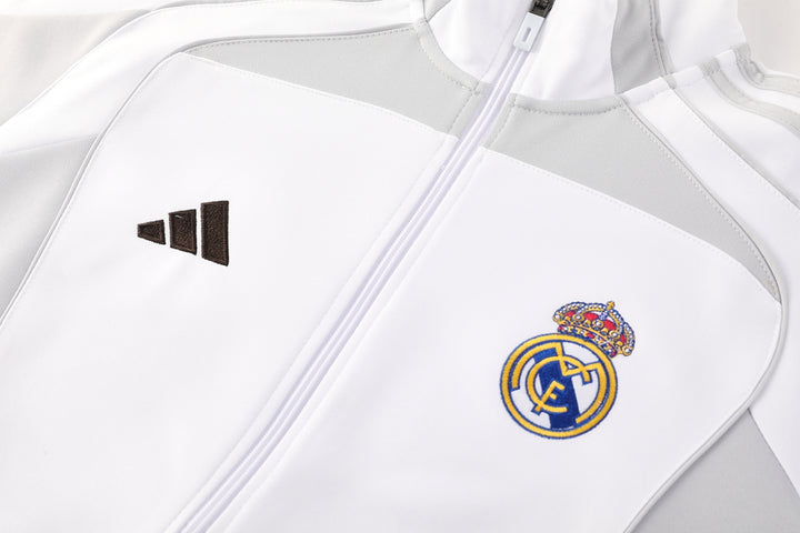 RM Pre Match White-Grey Jacket Suit