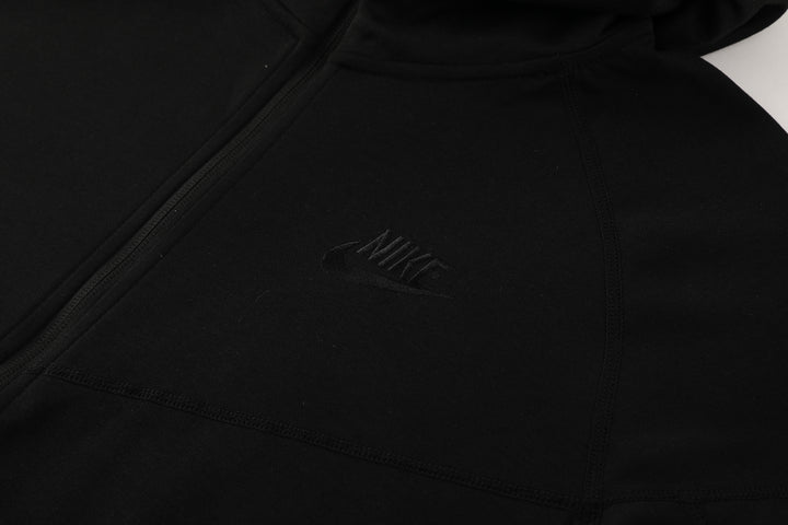 Nike Tech Fleece Full Zip Hoodie Black Full Set