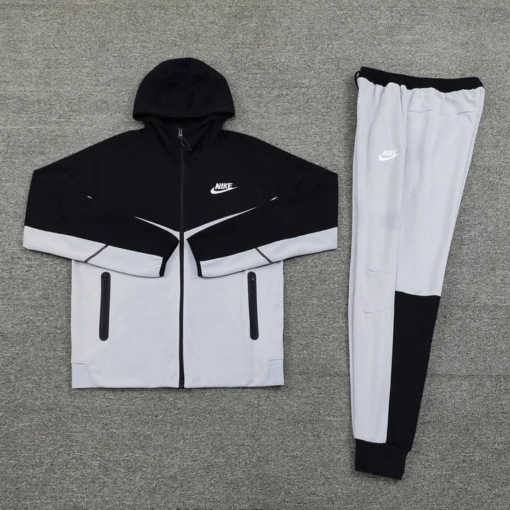 Nike Tech Fleece  Hoodie GREY AND BLACK FULL SET