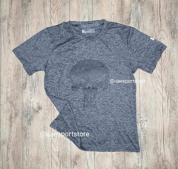 Under Armor Heatgear Light Grey Skeleton Shirt & Short