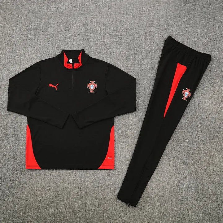 Portugal Black Training Tracksuit - World Cup 2026