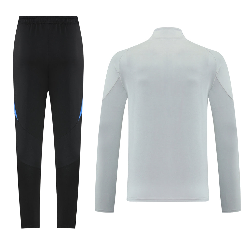 Adidas Track Suit - Leopard Camo Light Grey with Blue Strips