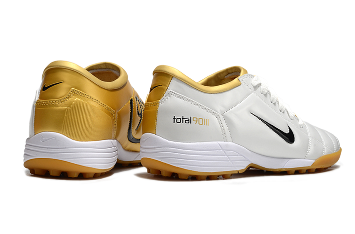 Nike Total 90 III TF White and Black Society Football Boots