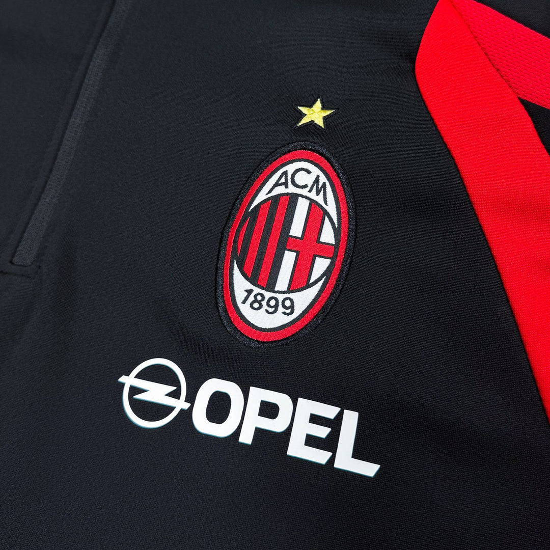 AC Milan Black Retro Training Suit Top