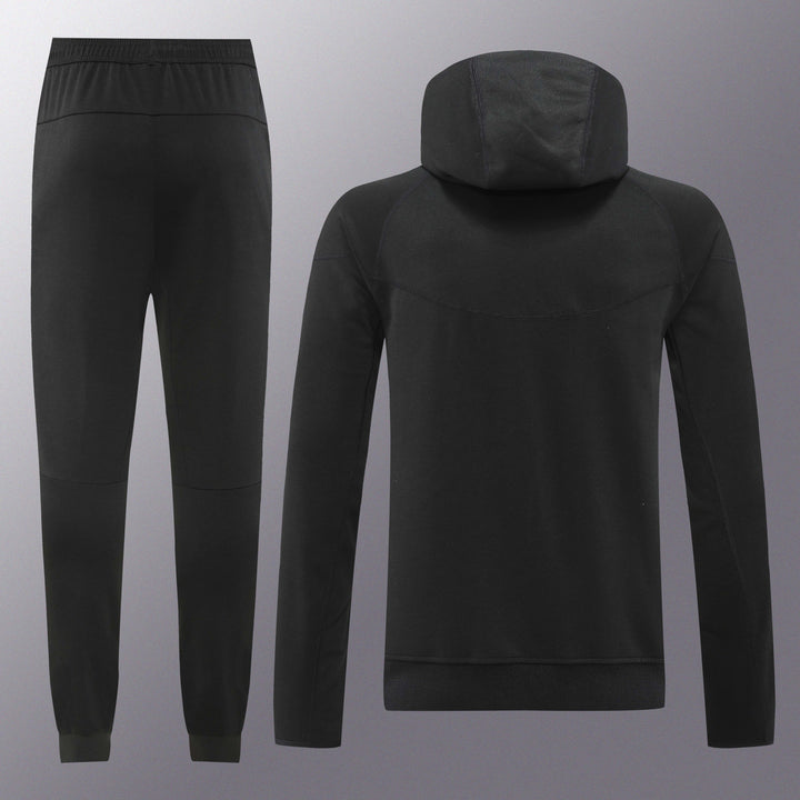 Nike Tech Fleece Full Zip Hoodie Black Full Set