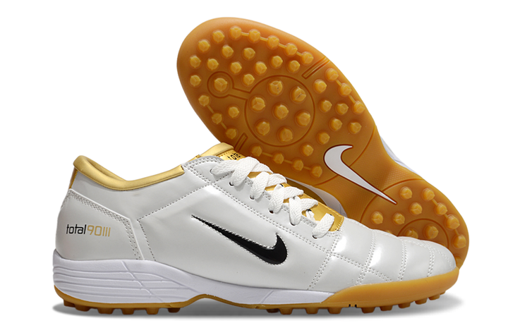 Nike Total 90 III TF White and Black Society Football Boots