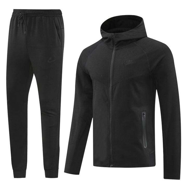 Nike Tech Fleece Full Zip Hoodie Black Full Set