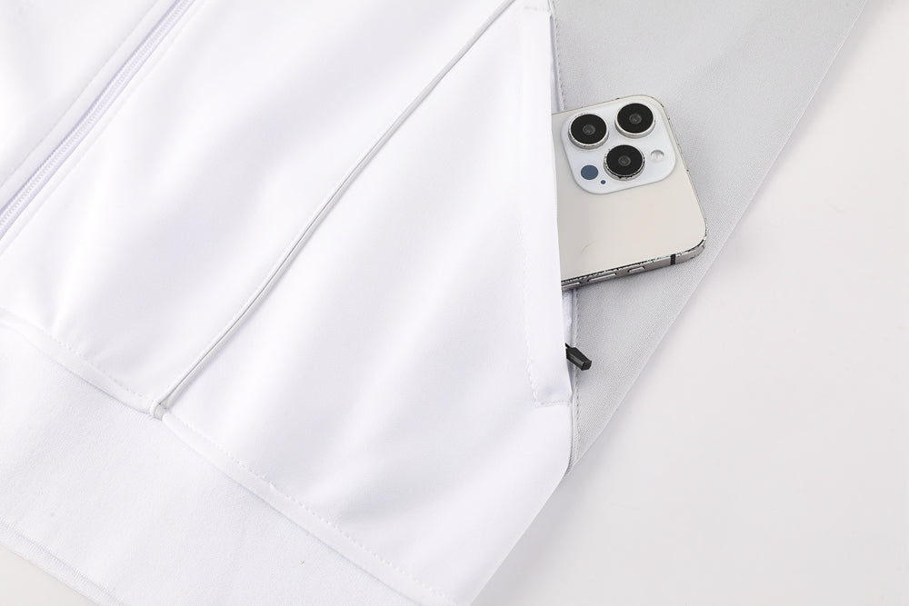 RM Pre Match White-Grey Jacket Suit