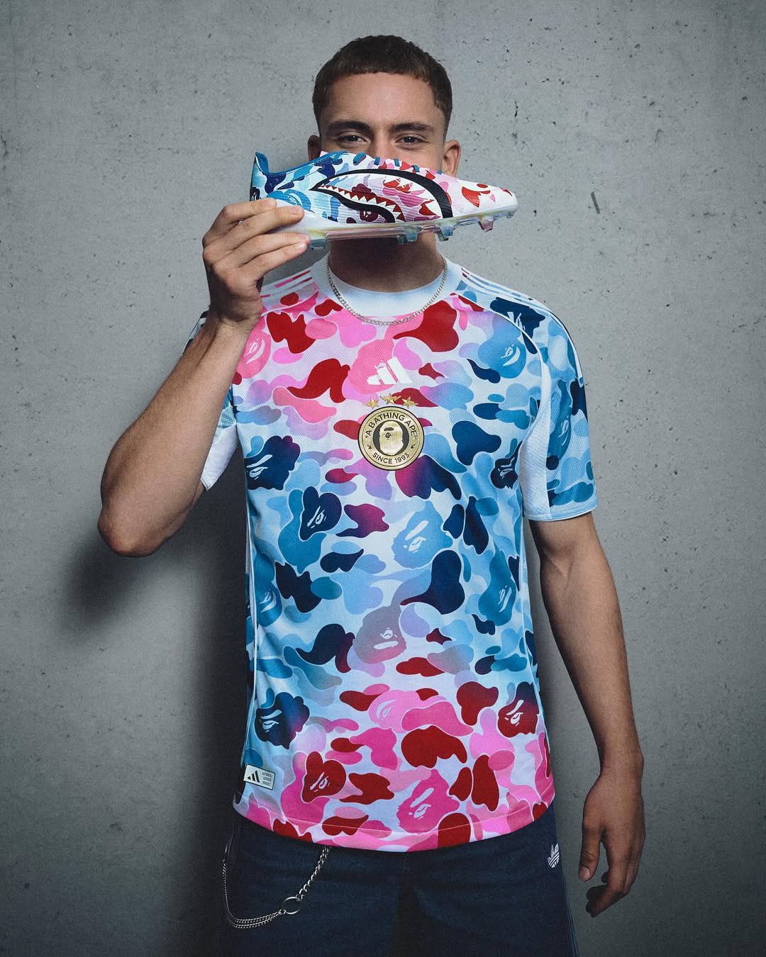 Adidas Bape FB Pink Jersey