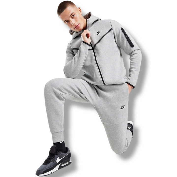 Nike Tech Fleece Full Zip Hoodie GREY FULL SET