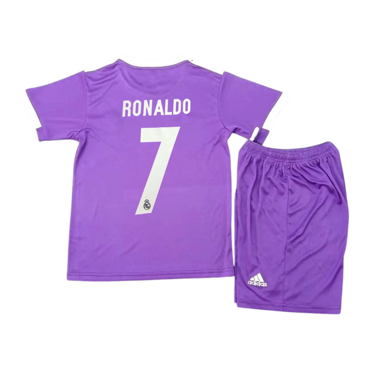 RM Away Classic with Ronaldo 7 16/17 Kids Kit