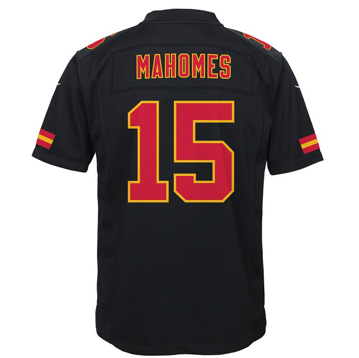 Men's Kansas City Chiefs Patrick Mahomes Nike Black Super Bowl LV Bound Game Fashion Jersey