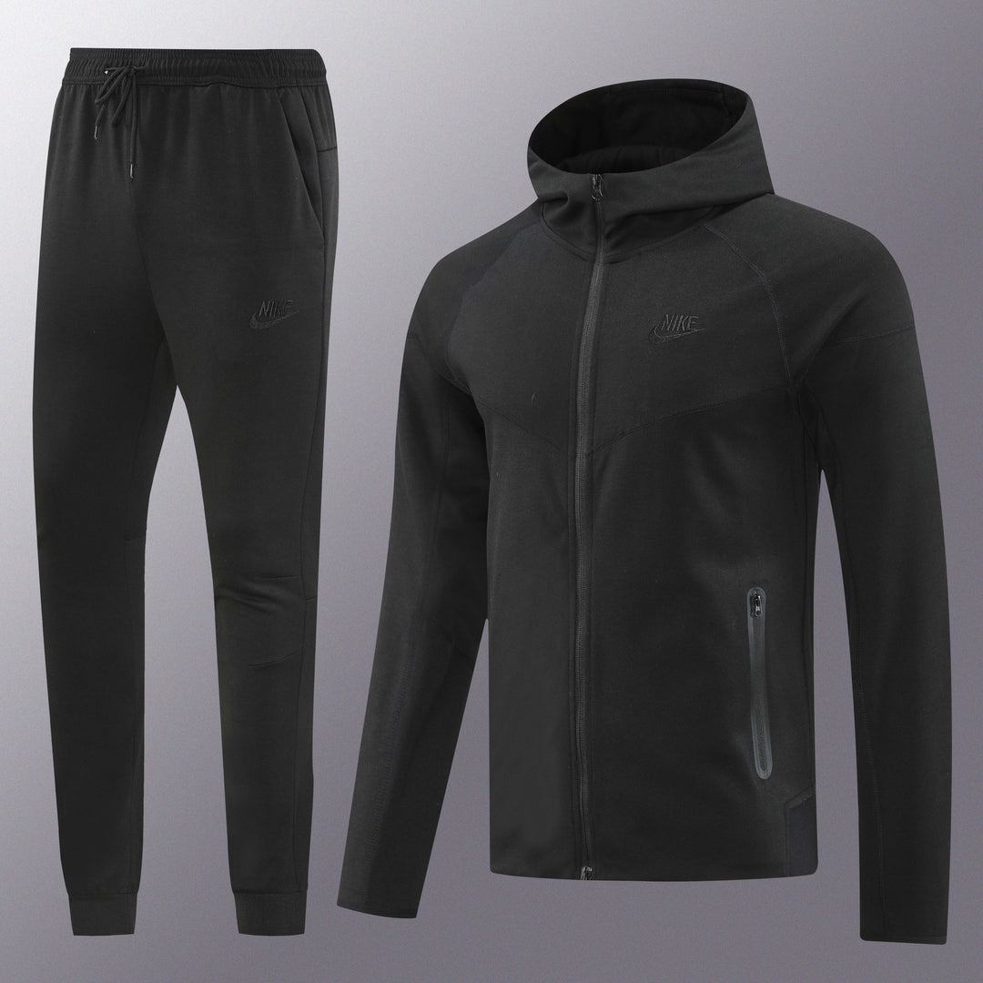 Nike Tech Fleece Full Zip Hoodie Black Full Set