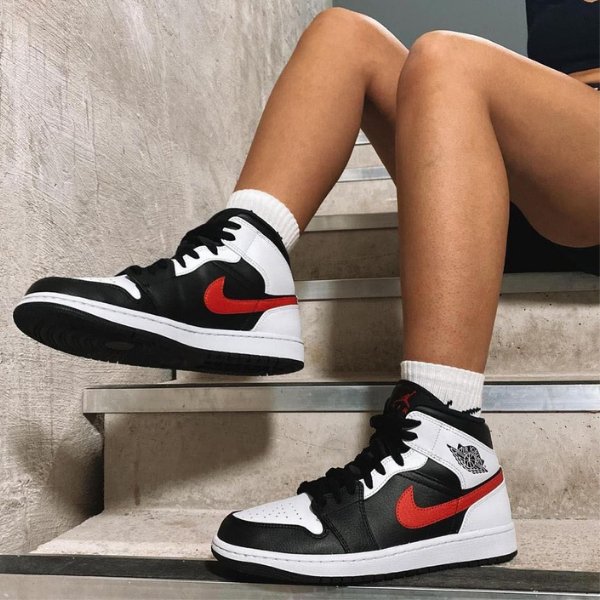 Air Jordan 1 Mid 'Chile Red - uaessss