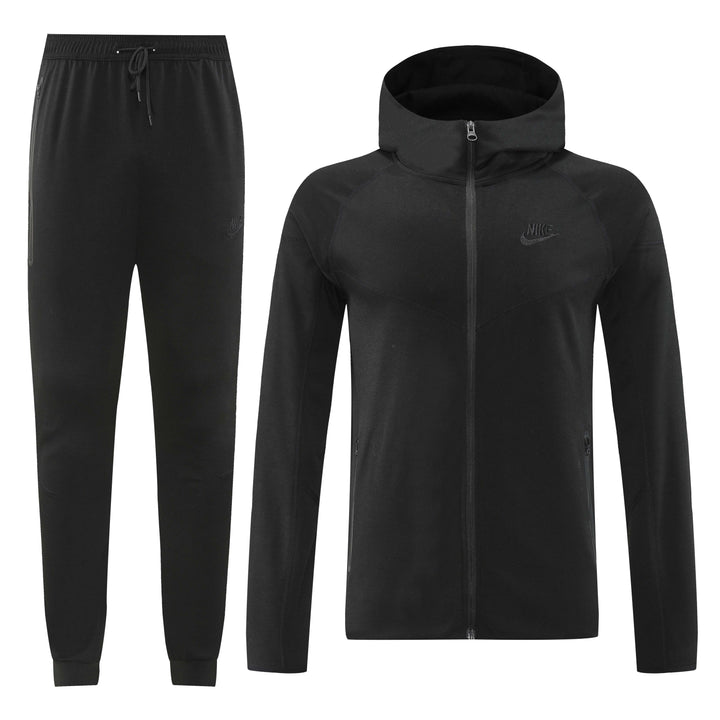Nike Tech Fleece Full Zip Hoodie Black Full Set