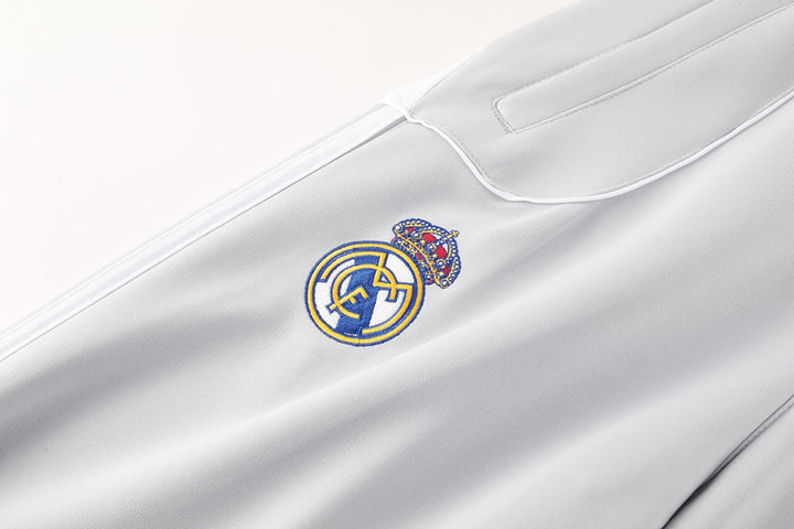 RM Pre Match White-Grey Jacket Suit