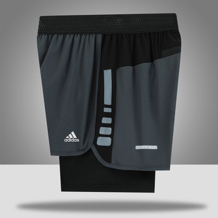 Nike Black & Grey Shorts 2 IN 1