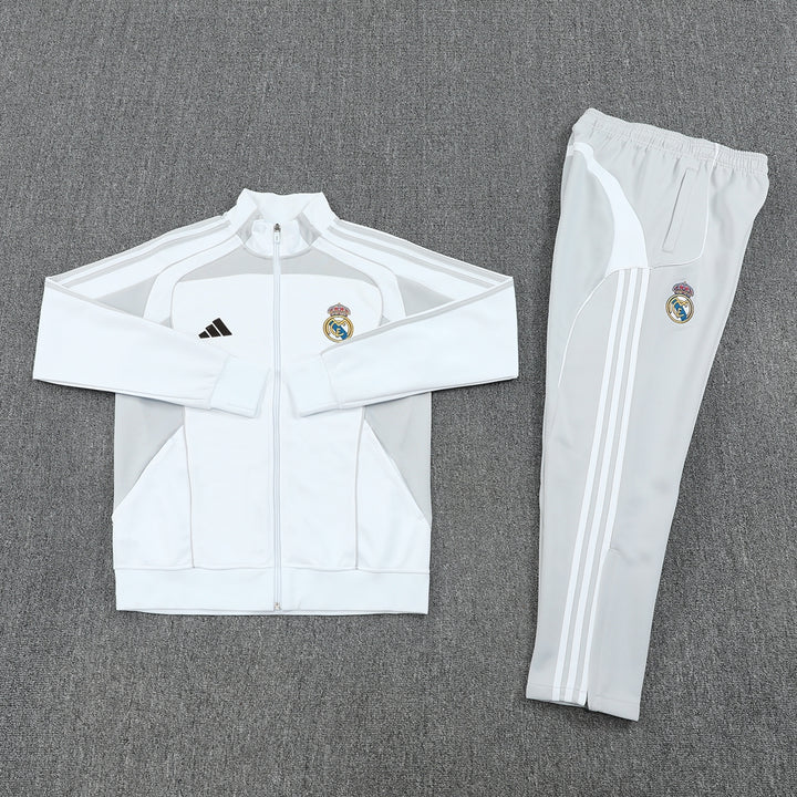 RM Pre Match White-Grey Jacket Suit