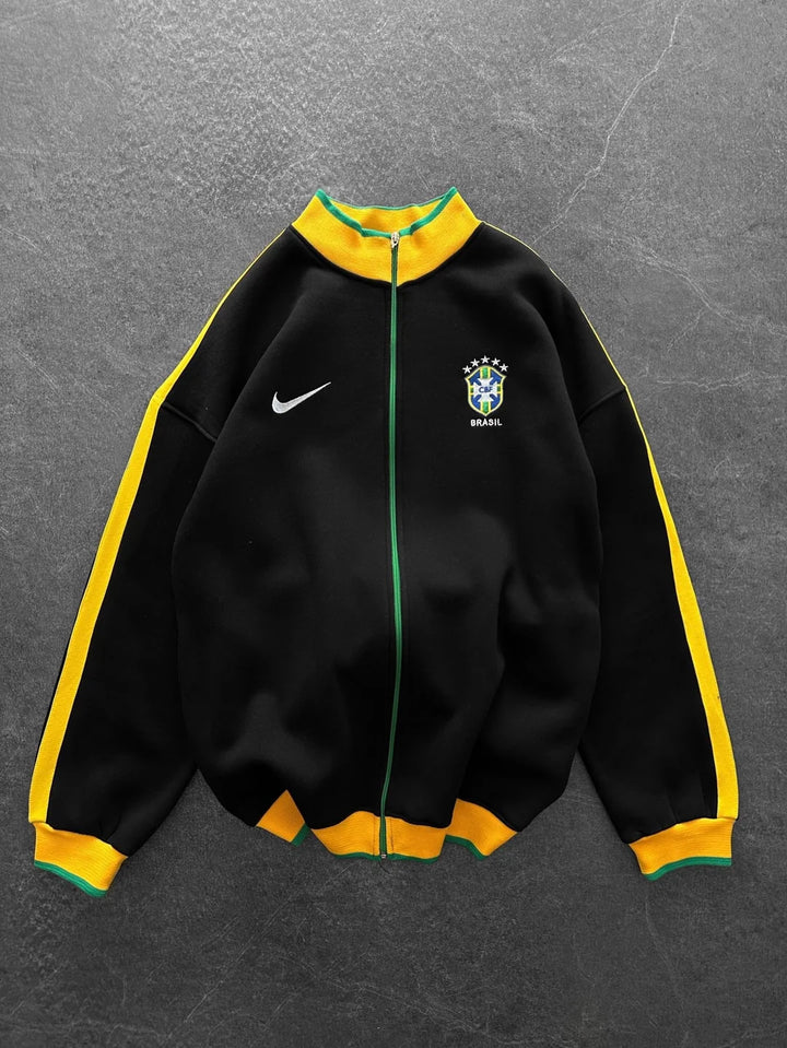 Brazil Oversized Fleece Jacket – Padded Winter Design