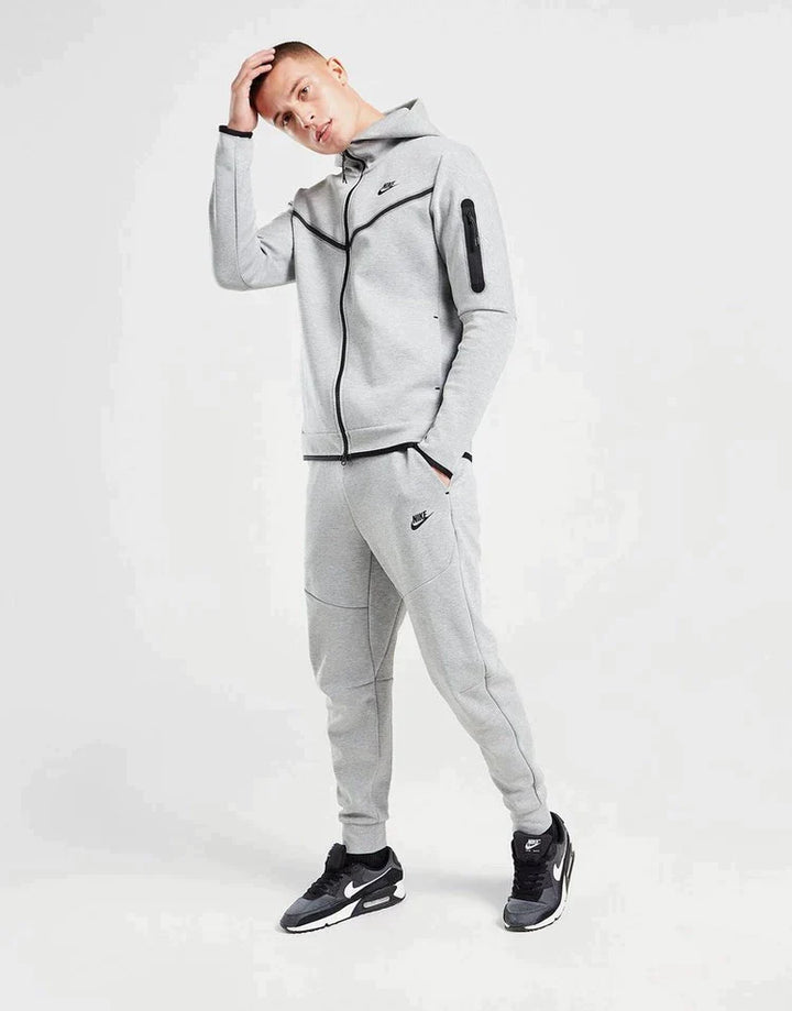 Nike Tech Fleece Full Zip Hoodie GREY FULL SET