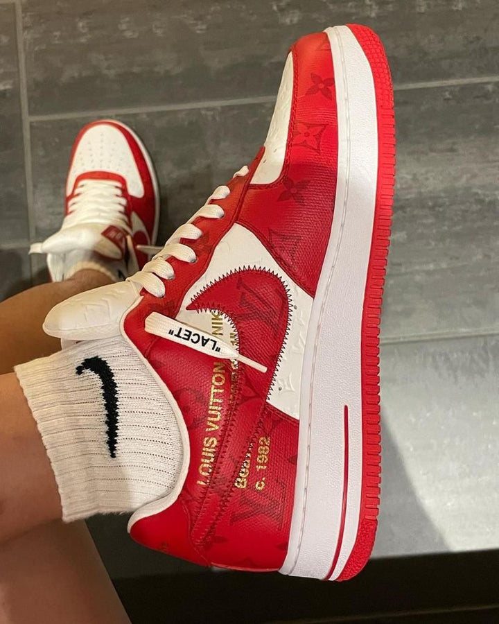 Louis Vuitton x Nike Air Force 1 Low - uaessss