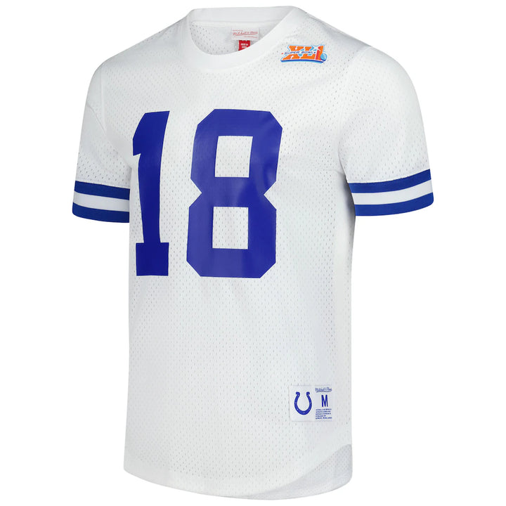 Men's Mitchell & Ness Peyton Manning White Indianapolis Colts Legacy Jersey