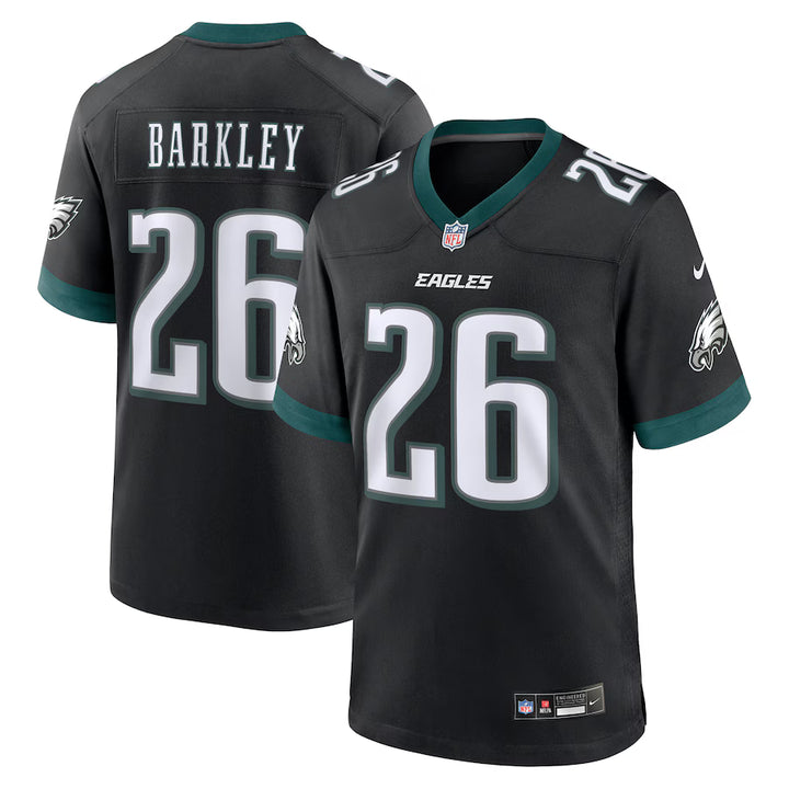 Men's Nike Saquon Barkley Black Philadelphia Eagles Alternate Game Jersey