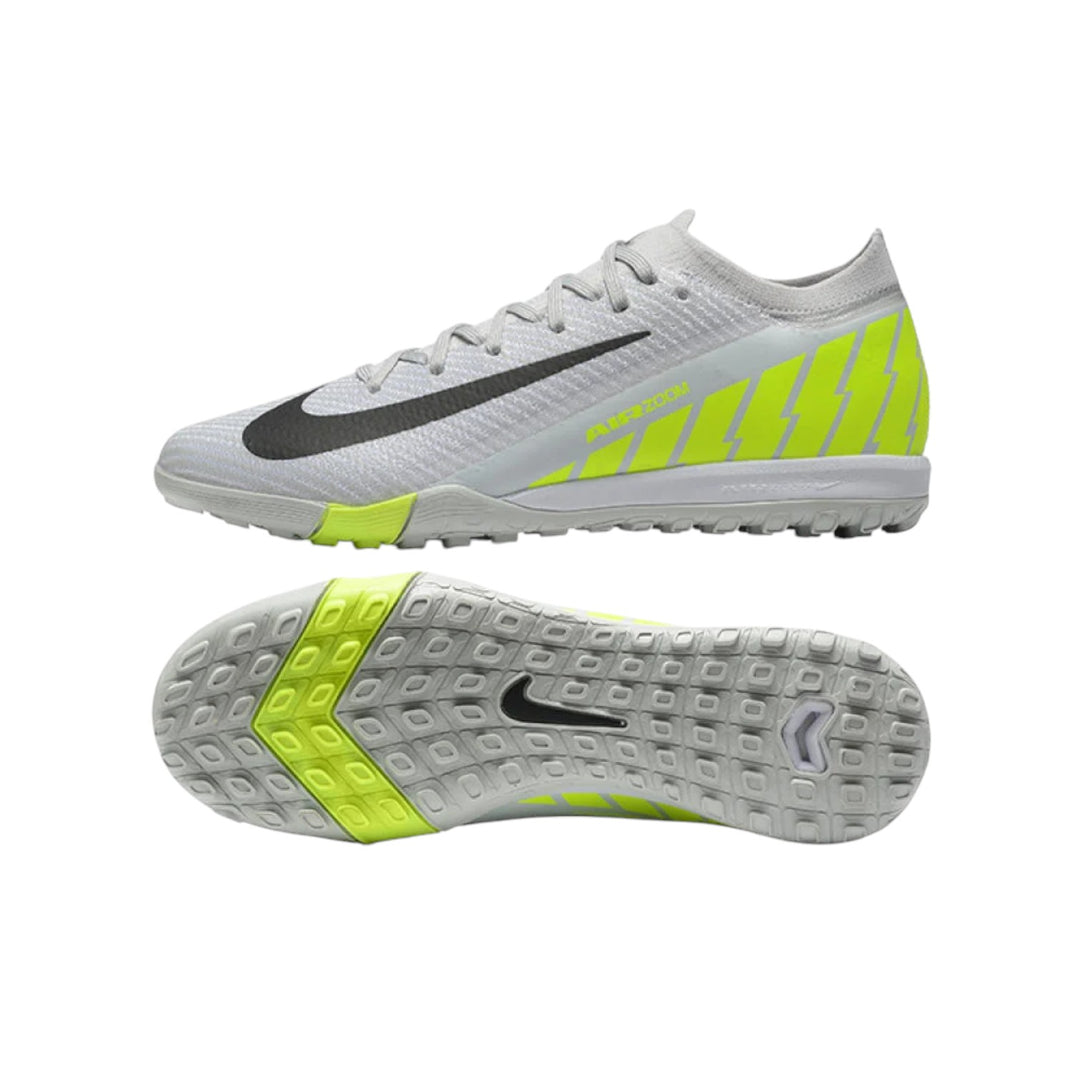Nike Air Zoom Mercurial Vapor 16 Elite TF Artificial Turf Soccer Shoes - Grey/Yellow/Silver