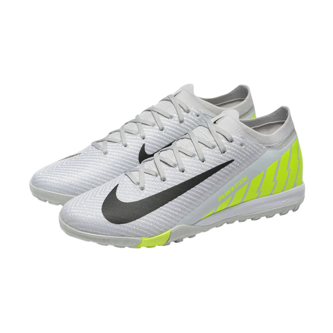 Nike Air Zoom Mercurial Vapor 16 Elite TF Artificial Turf Soccer Shoes - Grey/Yellow/Silver