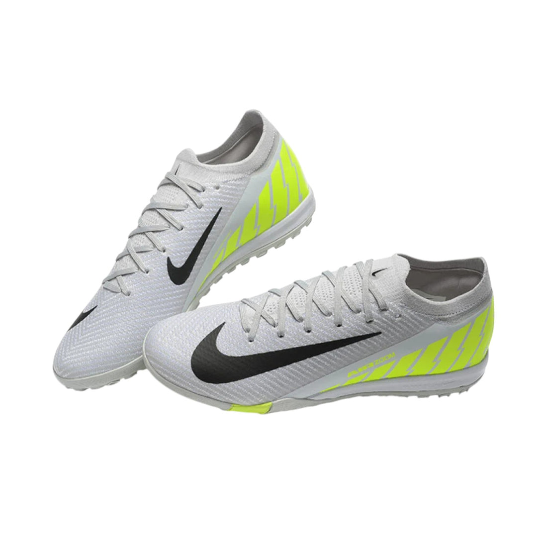 Nike Air Zoom Mercurial Vapor 16 Elite TF Artificial Turf Soccer Shoes - Grey/Yellow/Silver