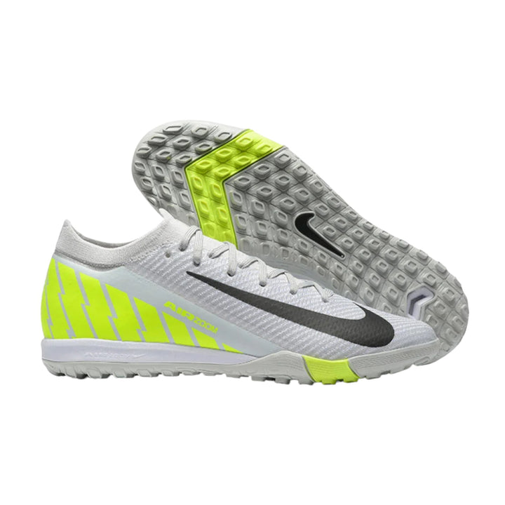 Nike Air Zoom Mercurial Vapor 16 Elite TF Artificial Turf Soccer Shoes - Grey/Yellow/Silver