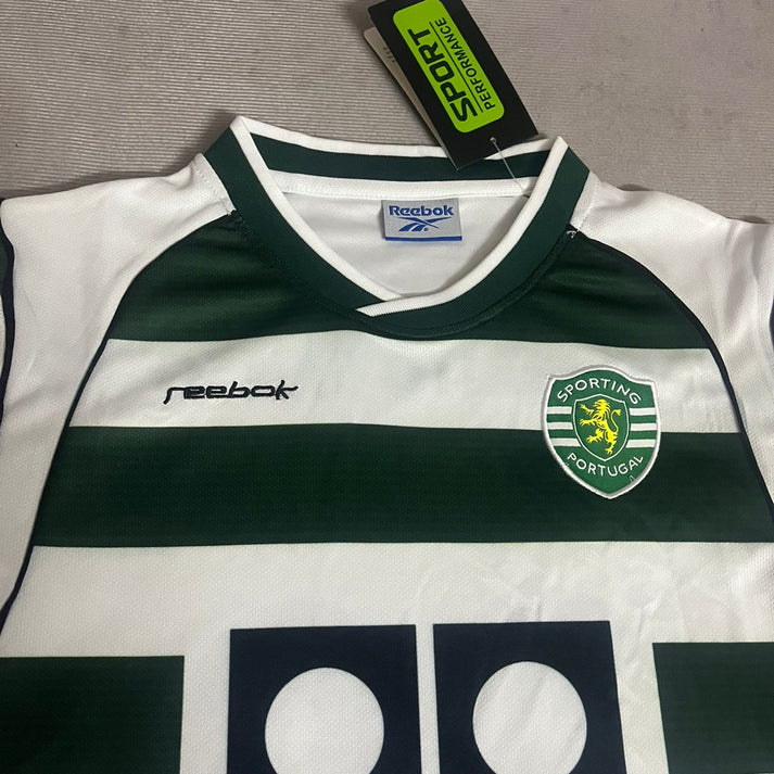 Sporting Lisbon 01/02 Home with RONALDO 28 Kids Kit