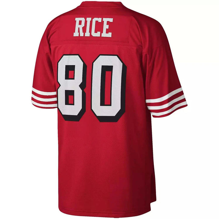 Men's Jerry Rice Scarlet San Francisco 49ers 1990 Retired Player Legacy Jersey