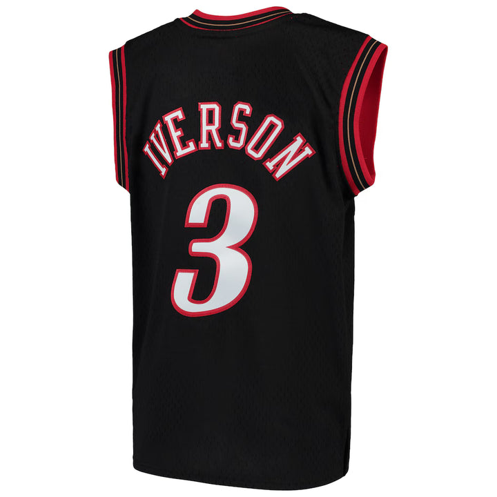 Mitchell and Ness NBA Philadelphia 76ers 2000-2001 Allen Iverson Swingman Jersey Black